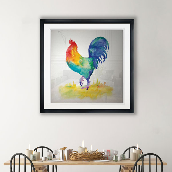 August Grove® Country Rooster II Print Wayfair